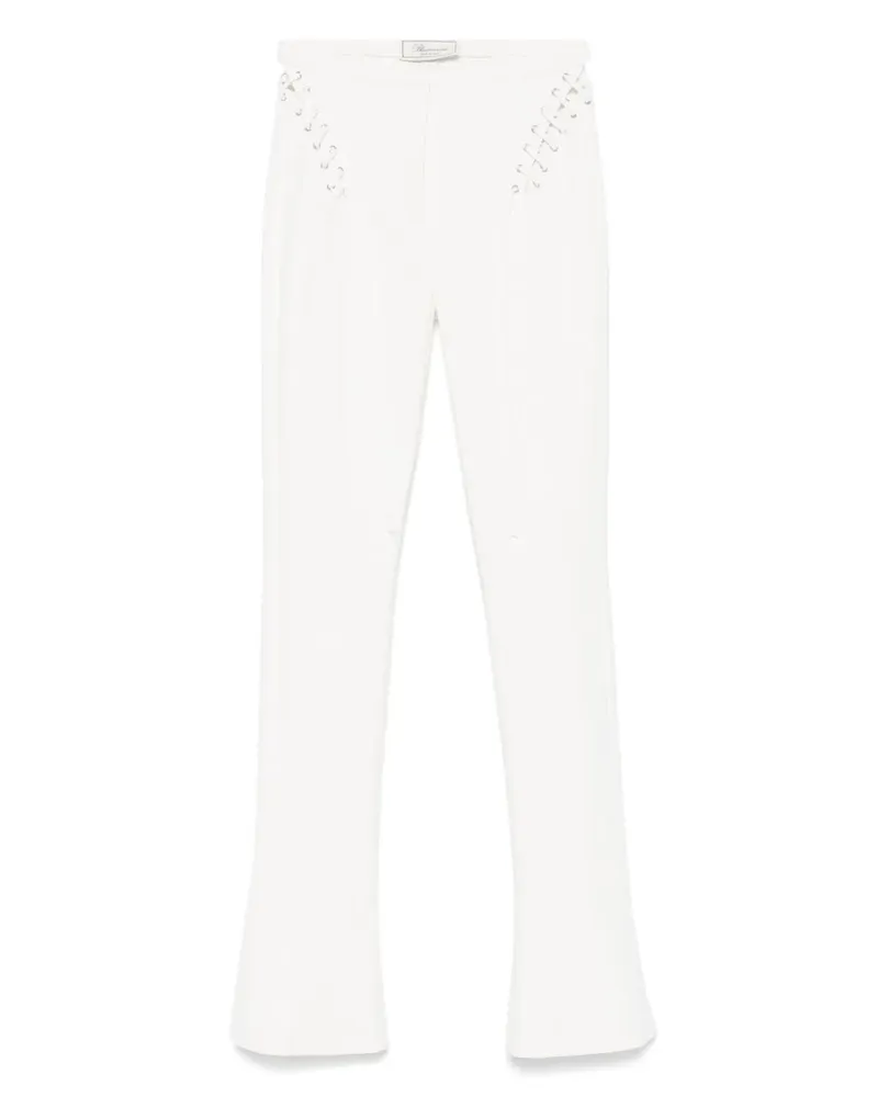 Blumarine Hose mit Ösendetail - Weiß Weiß