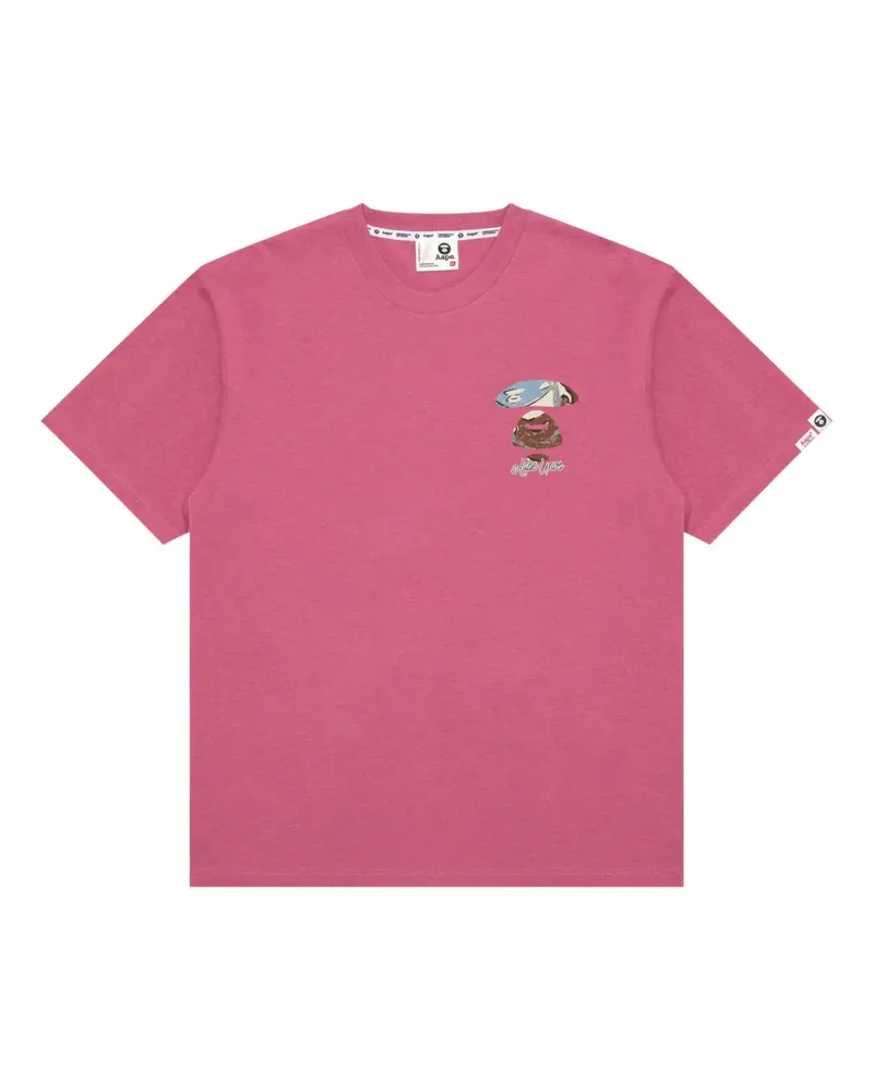 BAPE Ape Head T-Shirt - Rosa Rosa