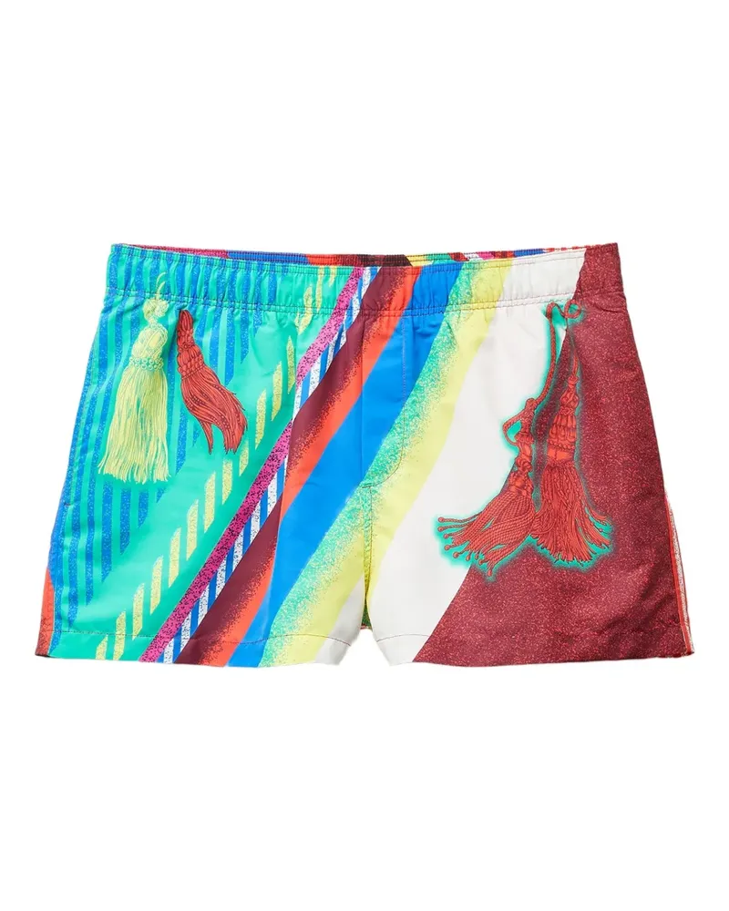 Versace Badeshorts mit Print - Blau Blau