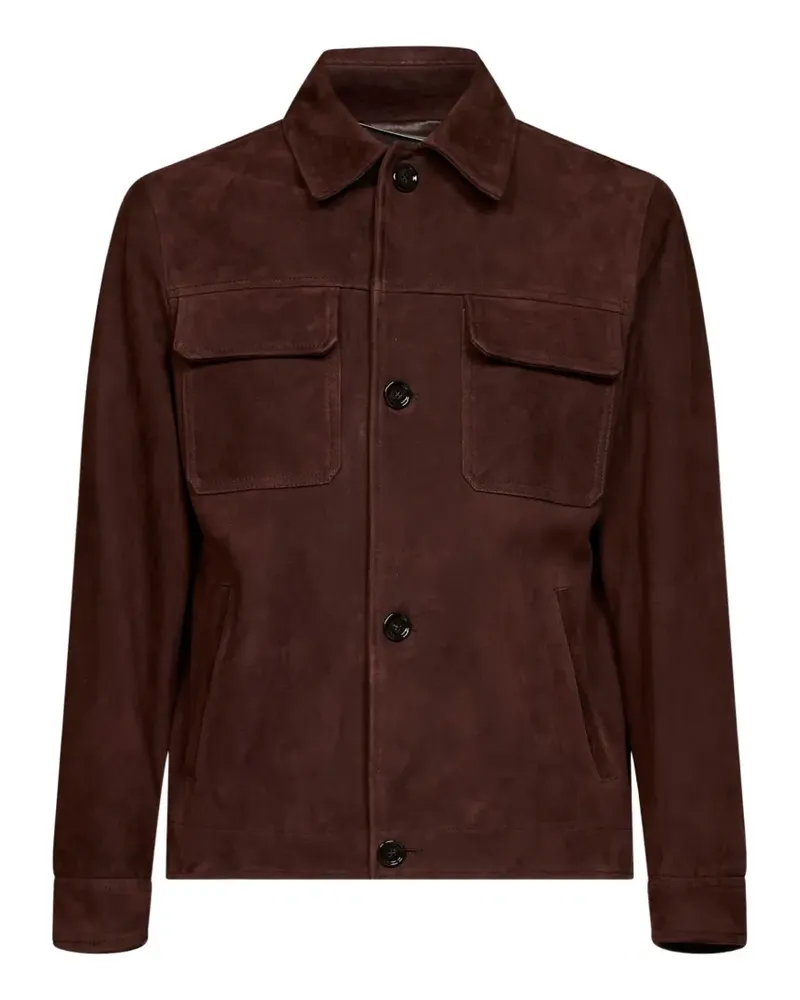 LARDINI Jacke aus Wildleder - Braun Braun