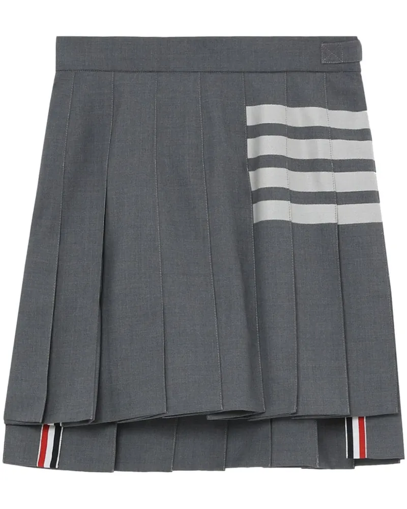 Thom Browne Kurzer Faltenrock - Grau Grau