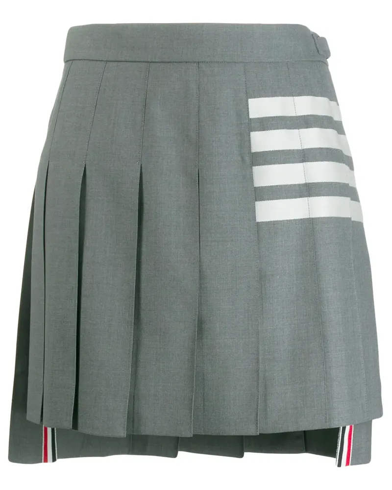 Thom Browne Kurzer Faltenrock - Grau Grau