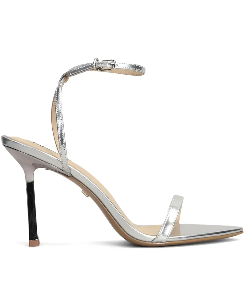 Lola Cruz Vicenza Sandalen im Metallic-Look - Silber Silber