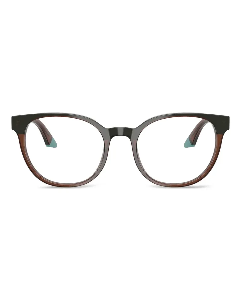 Emporio Armani transparent round-frame glasses - Braun Braun