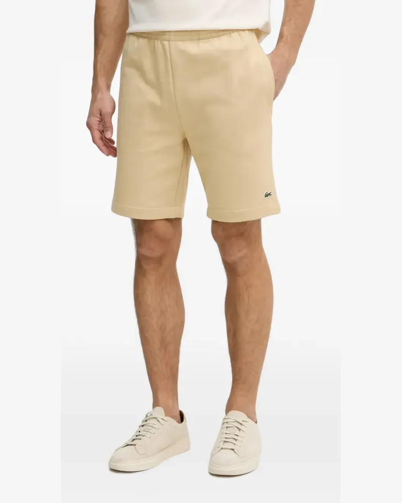 Lacoste logo-patch track shorts - Nude Nude