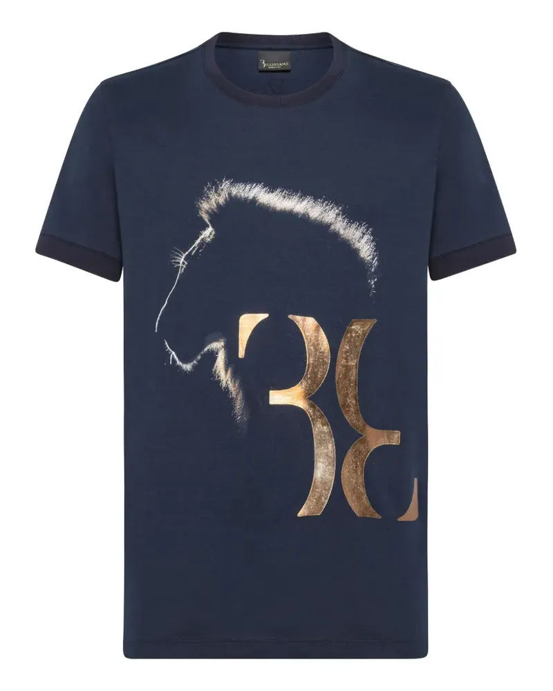 Billionaire SS Lion T-Shirt - Blau Blau