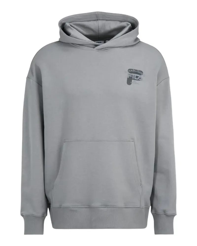 Fila Hoodie mit Logo-Print - Grau Grau