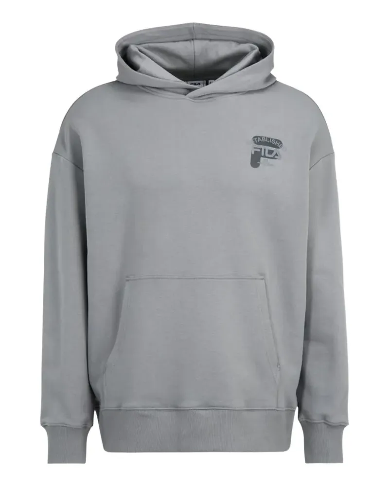 Fila Hoodie mit Logo-Print - Grau Grau