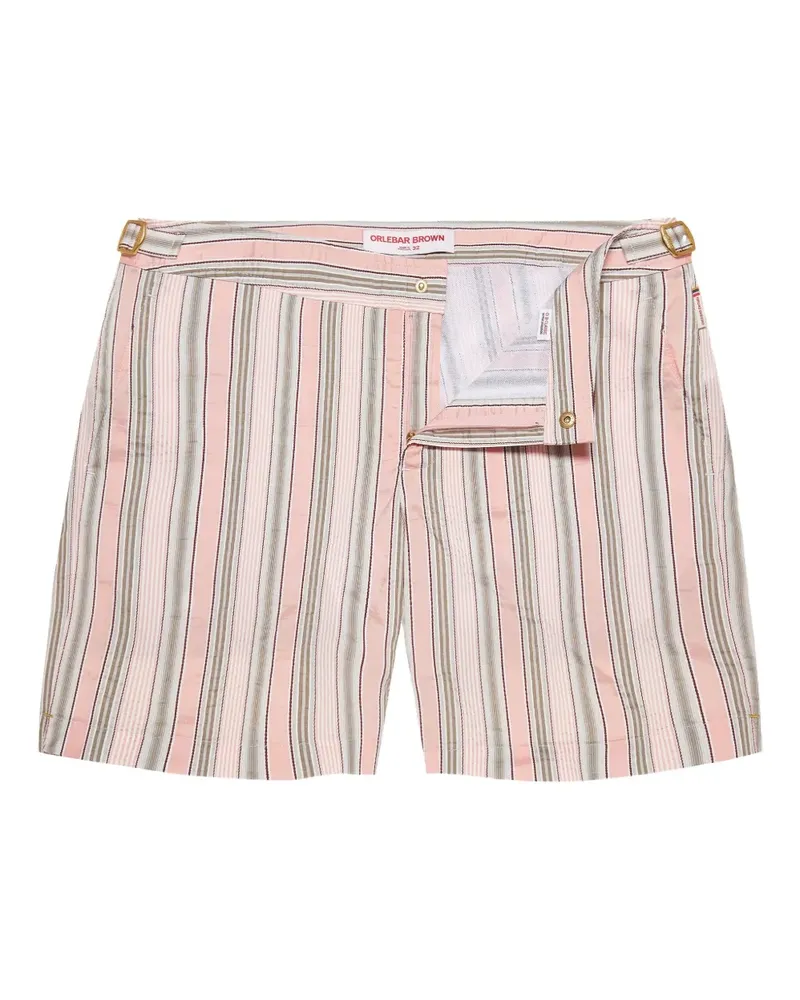 Orlebar Brown Gestreifte Bulldog Shorts - Rosa Rosa