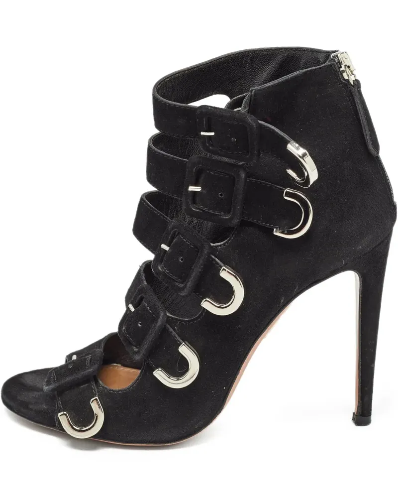 Aquazzura x Claudia Schiffer pre-owned Vendome Riemensandalen 110mm - Schwarz Schwarz