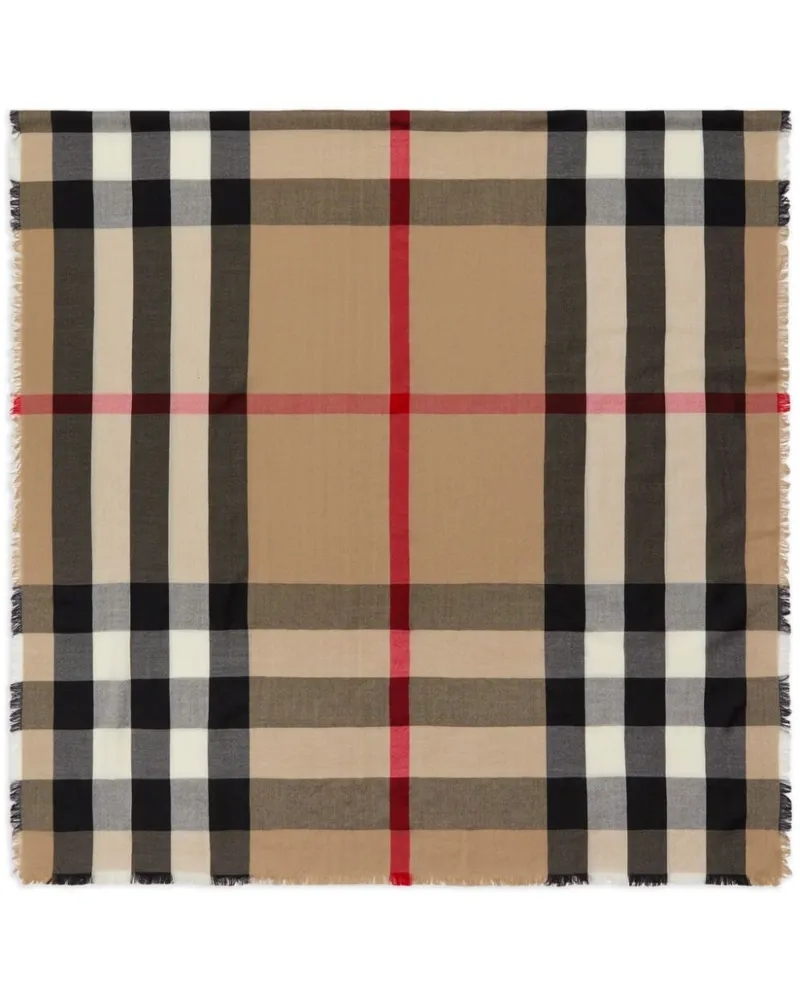 Burberry Schal aus Kaschmir mit House-Check - Nude Nude