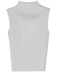 Issey Miyake Plissiertes 10 Tanktop Grau