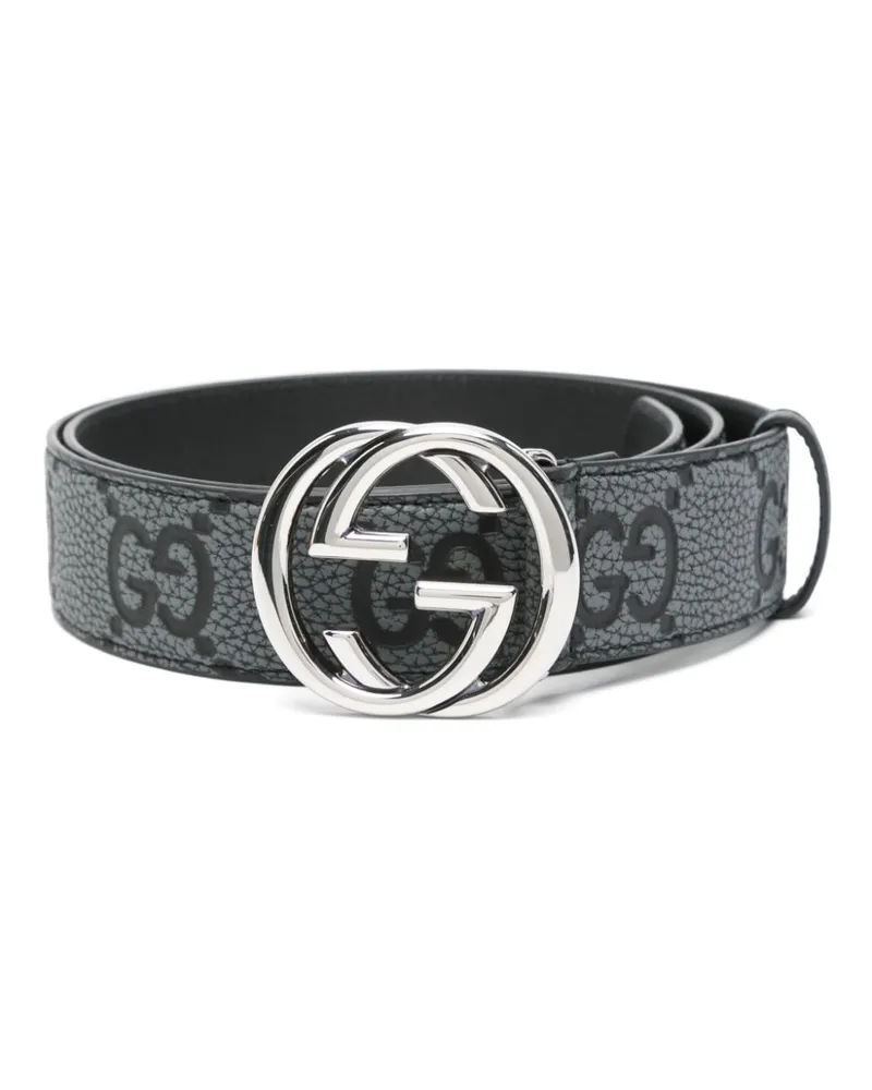 Gucci Gürtel mit GG - Grau Grau