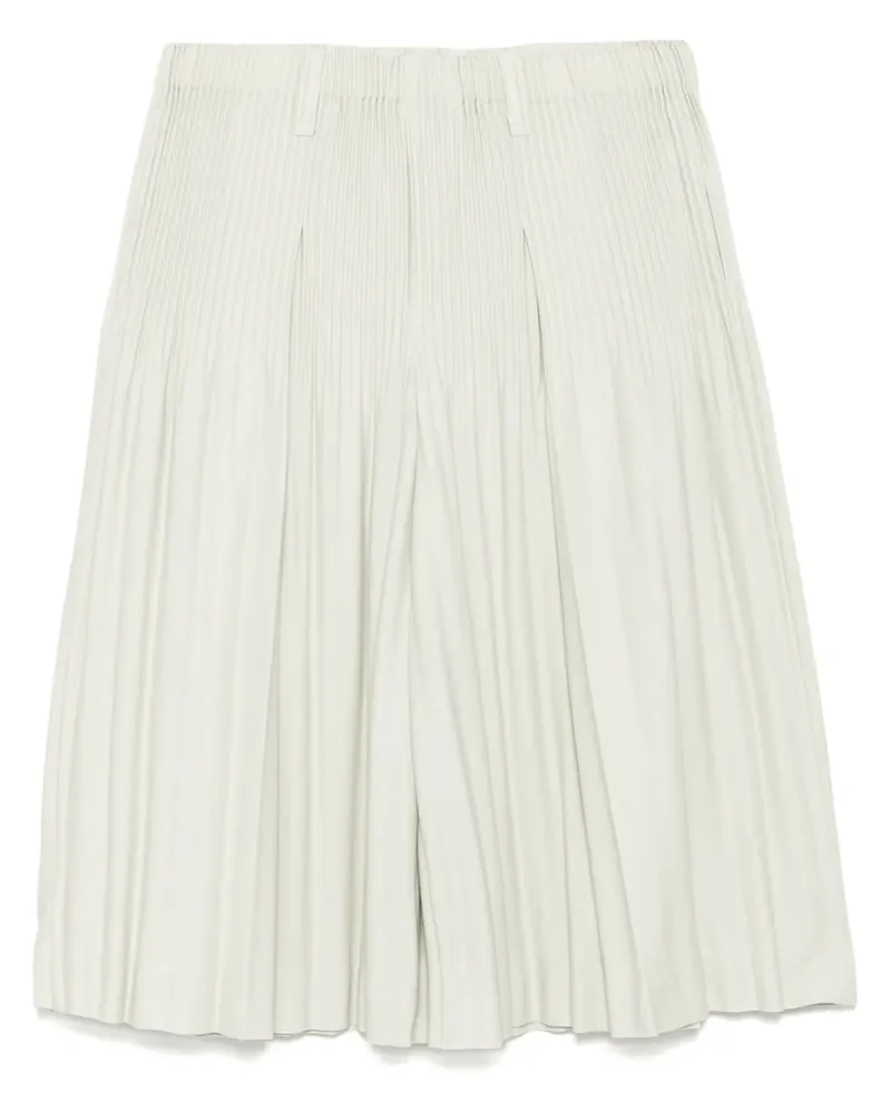 Issey Miyake Bermudas mit Falten - Grün Grün