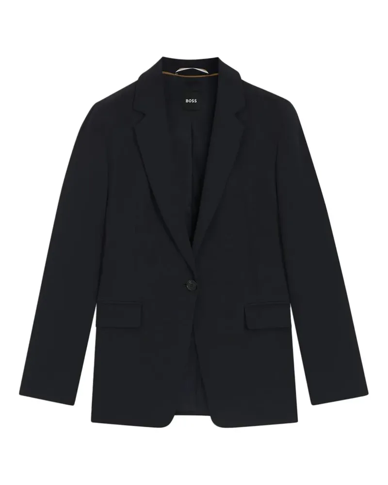 HUGO BOSS single-breasted notched-lapels jacket - Blau Blau