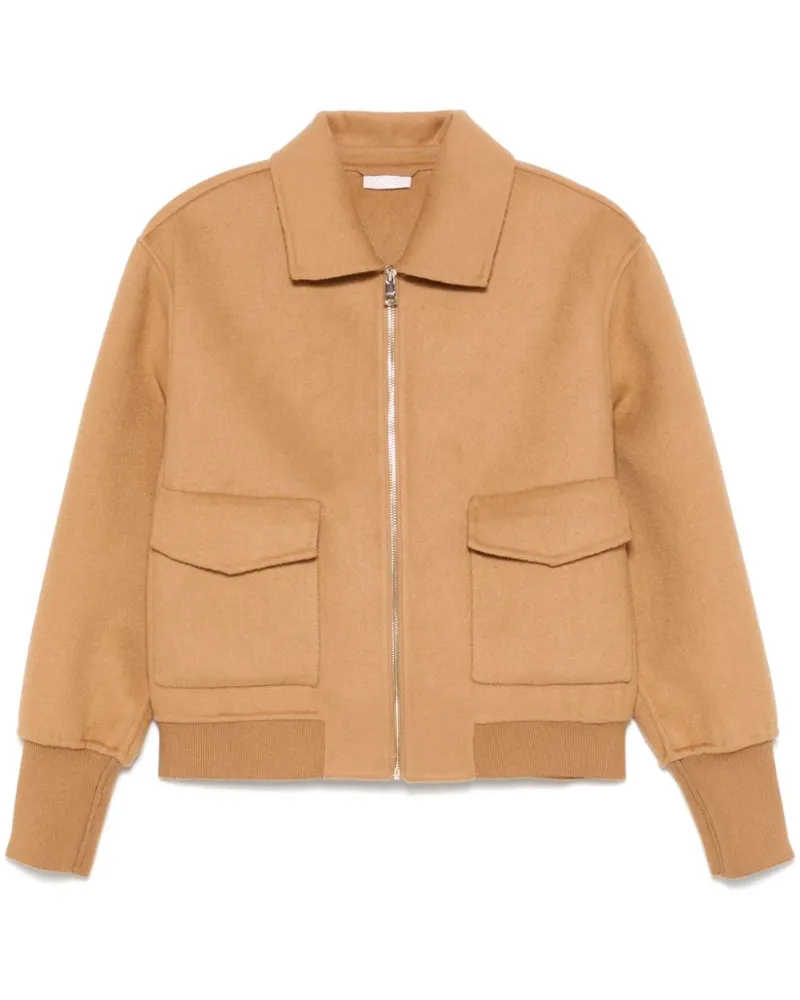 Liu Jo Bomberjacke aus Filz - Braun Braun