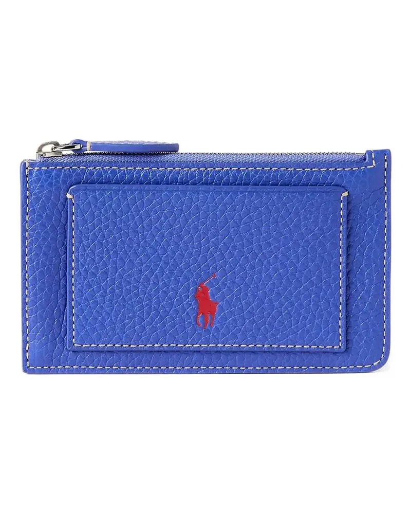 Ralph Lauren Portemonnaie mit Polo Pony-Prägung - Blau Blau