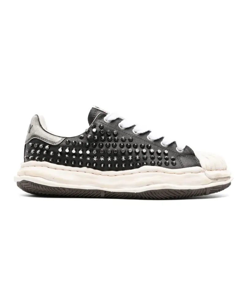 MIHARAYASUHIRO Exclusive Edition Blakey OG sole studded canvas low-top sneakers - Schwarz Schwarz
