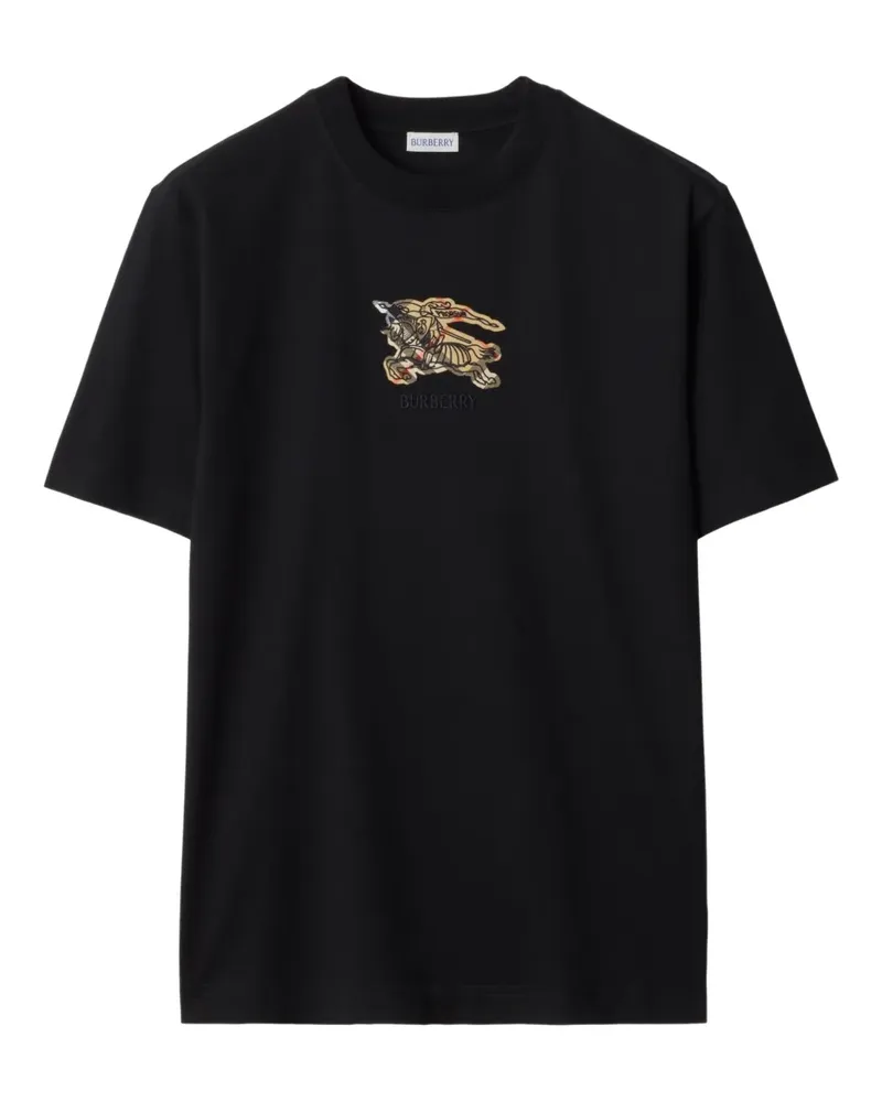 Burberry Equestrian Knight T-Shirt - Schwarz Schwarz
