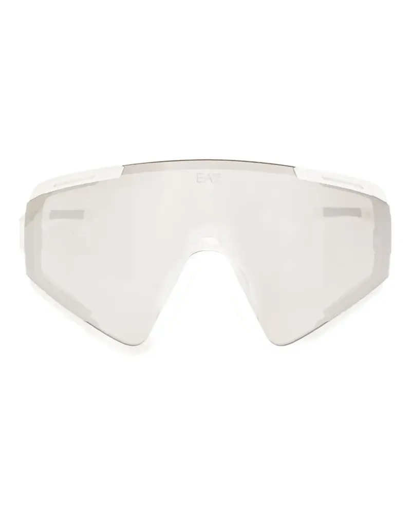 EA7 geometric-frame sunglasses - Weiß Weiß
