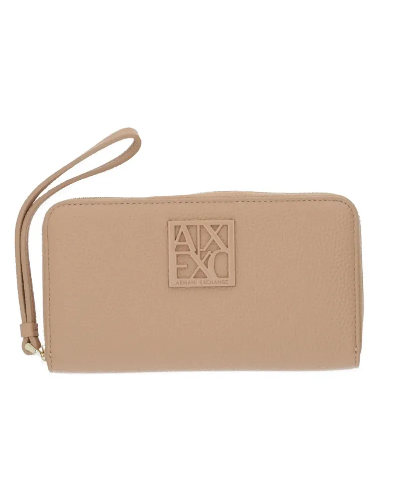 Armani Exchange Portemonnaie mit Logo-Detail - Nude Nude