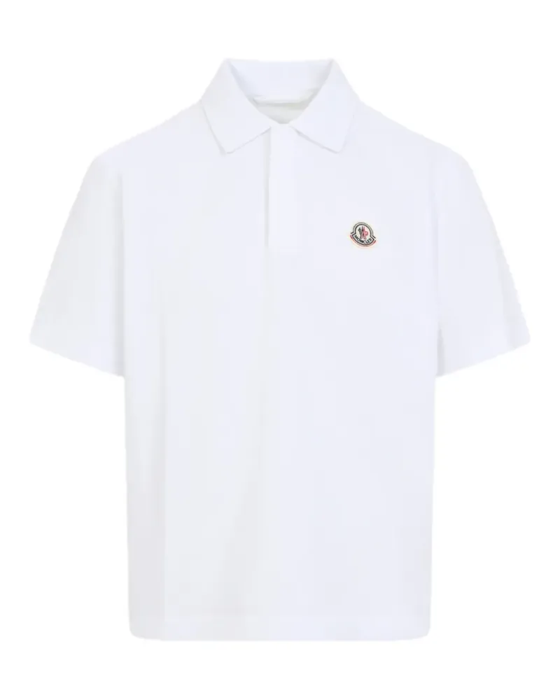 Moncler patch polo shirt - Weiß Weiß