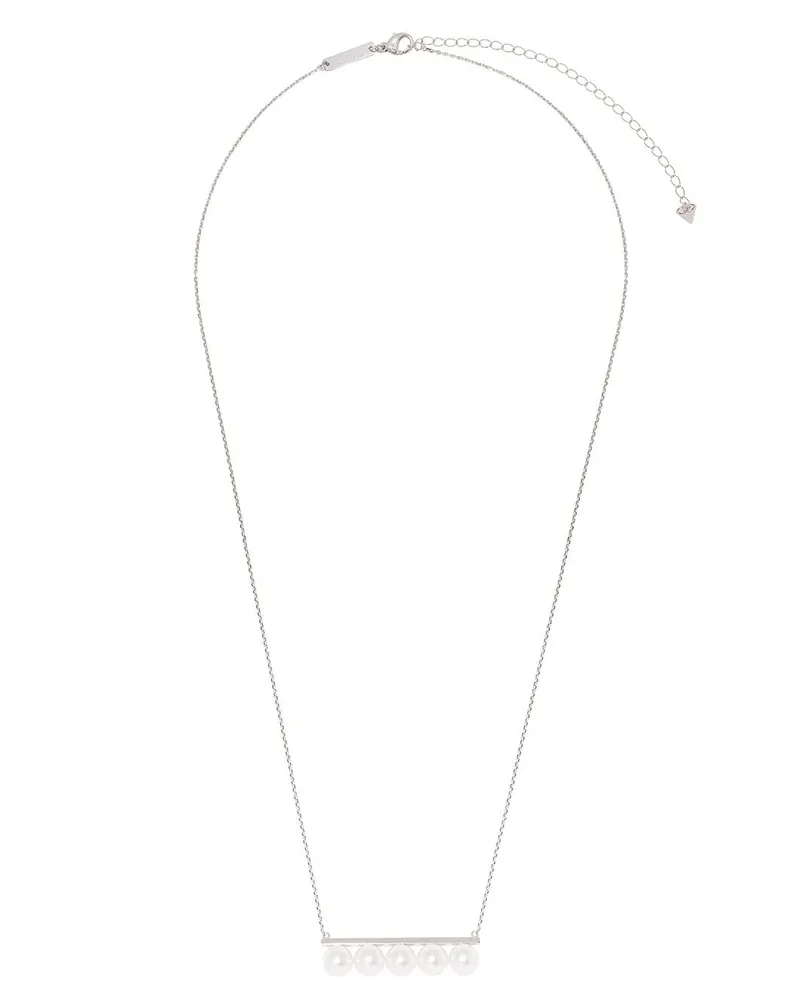 TASAKI 18kt Collection Line Balance Weißgoldhalskette - Silber Silber