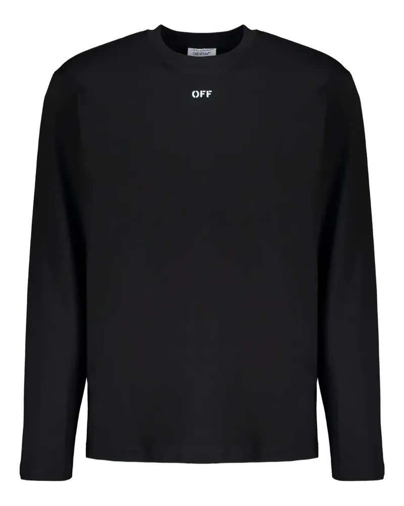 OFF-WHITE long-sleeve T-shirt - Schwarz Schwarz