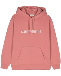 Carhartt WIP Hoodie mit Logo-Stickerei Rosa