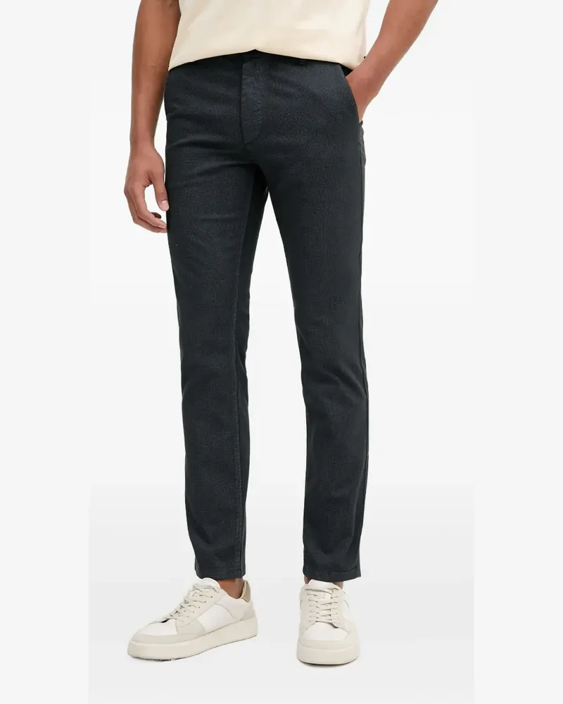HUGO BOSS Strukturierte Straight-Leg-Hose - Grau Grau