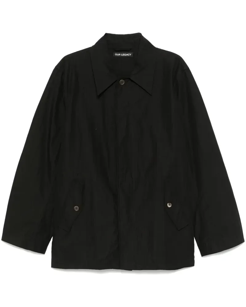 Our Legacy Lead Hemdjacke - Schwarz Schwarz