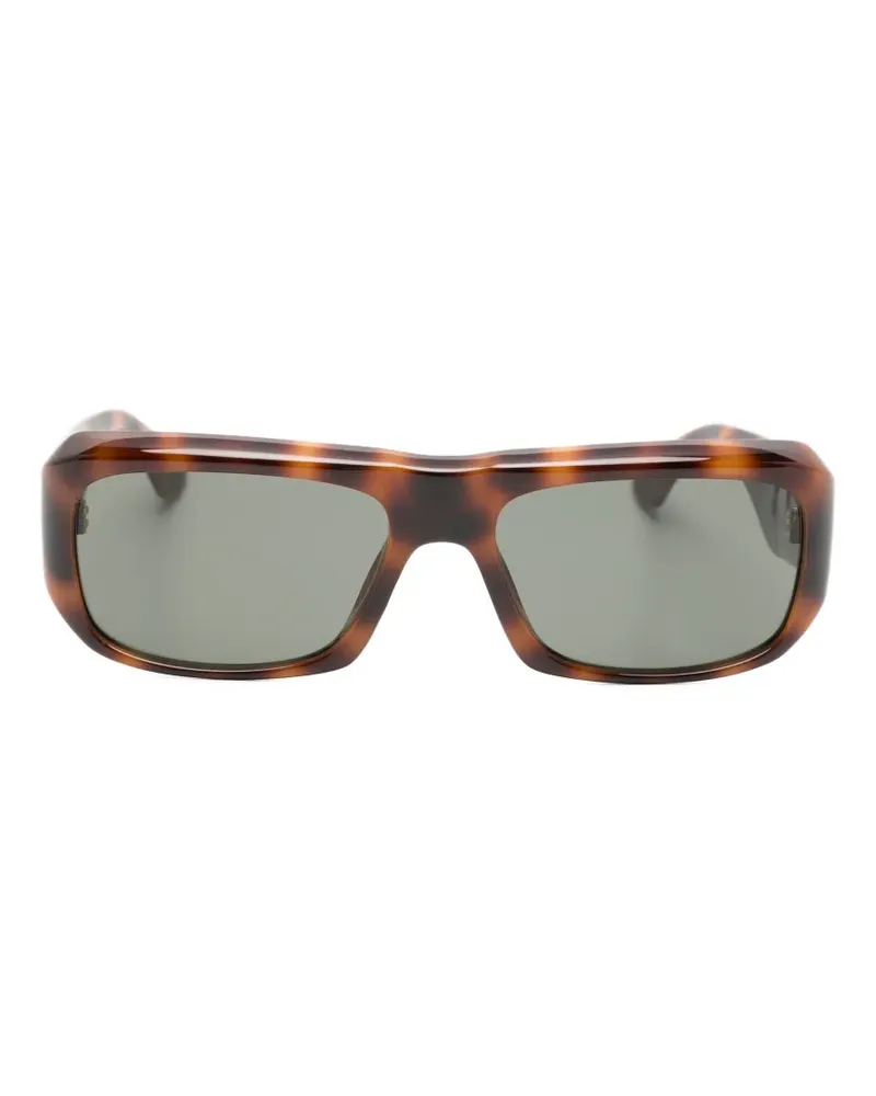 Saint Laurent rectangle-frame sunglasses - Braun Braun