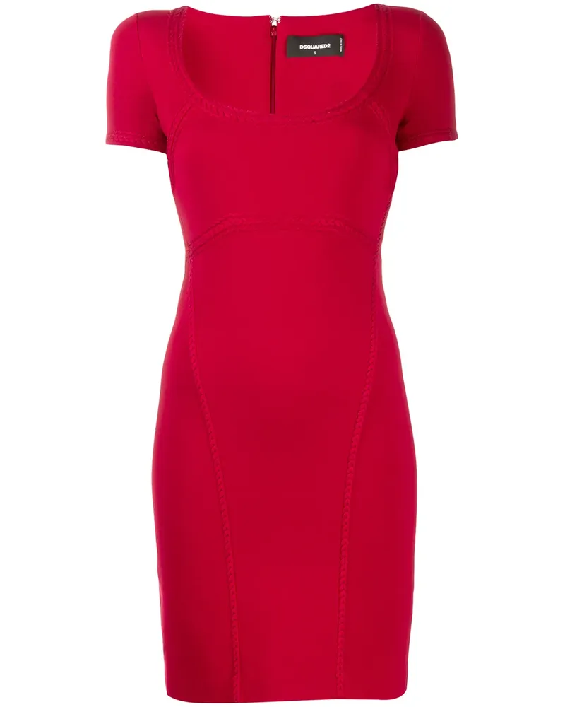 Dsquared2 Kleid mit Zierborten - Rot Rot