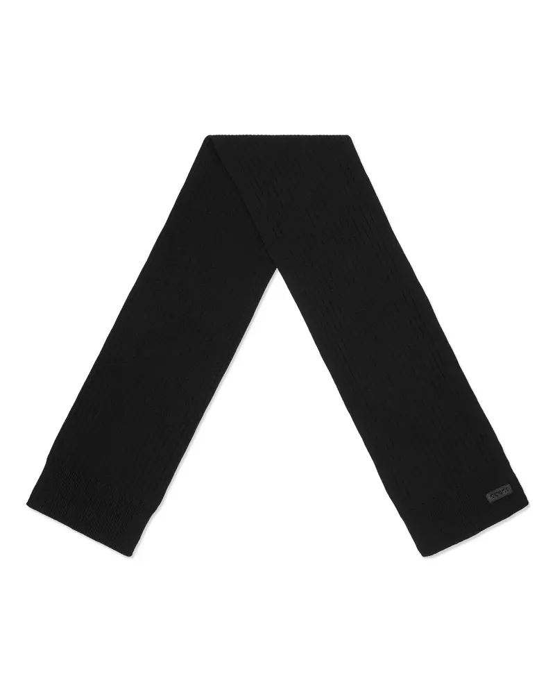 Gucci ribbed wool scarf - Schwarz Schwarz