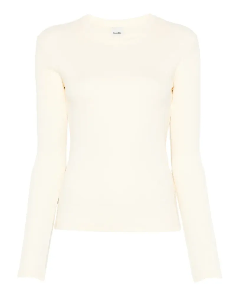 Nanushka Schmales Langarmshirt - Gelb Gelb