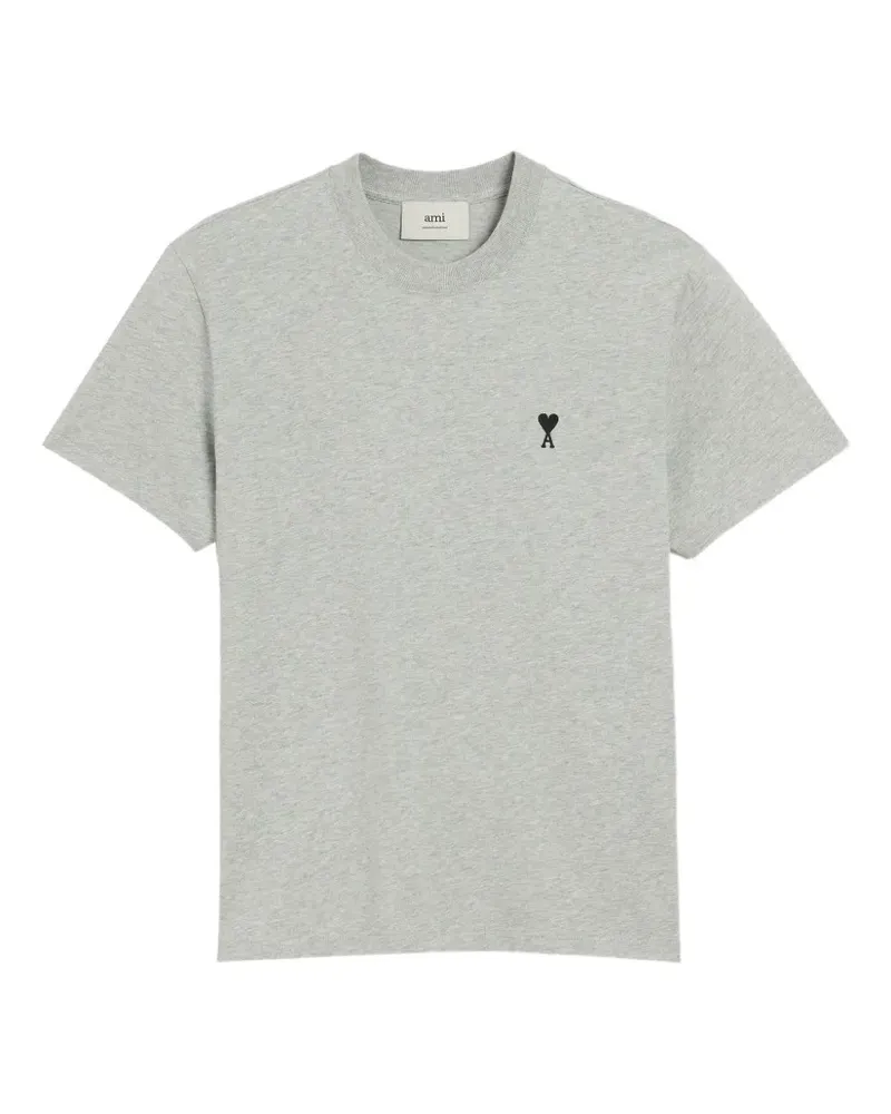 AMI Paris T-Shirt mit Ami de Coeur - Grau Grau