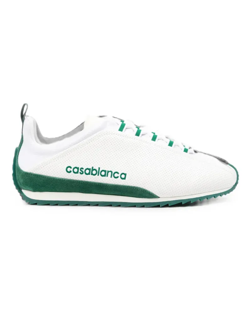 Casablanca Paris Khopesh logo-print perforated sneakers - Weiß Weiß