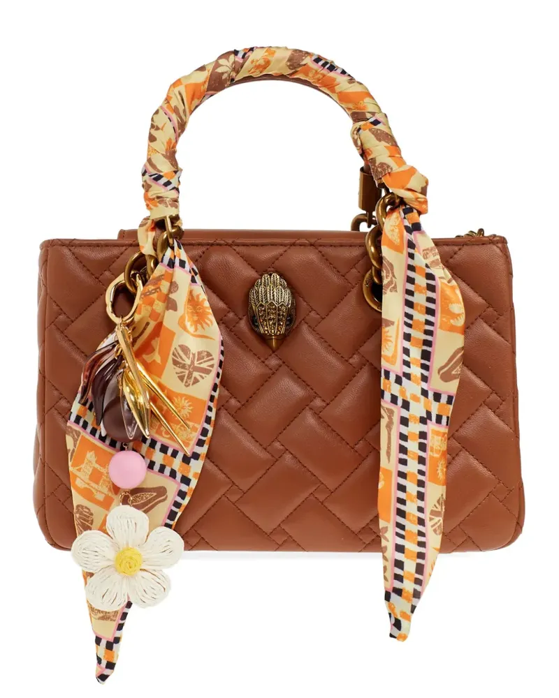 Kurt Geiger quilted charm tote bag - Braun Braun