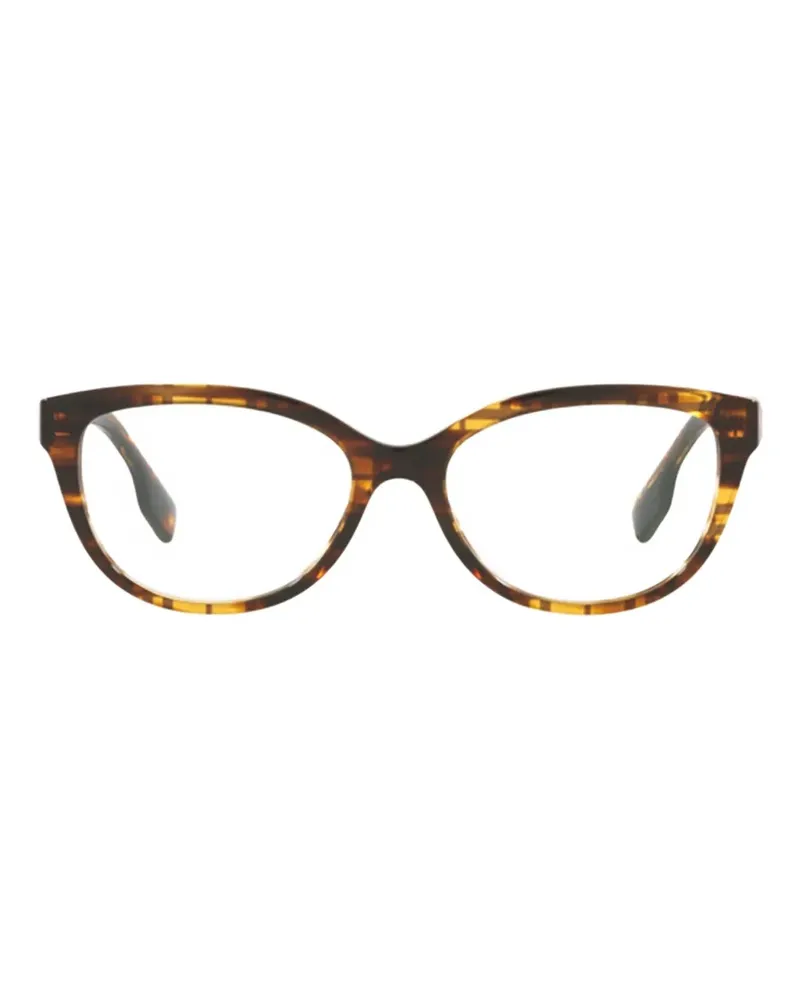 Burberry Esme Brille mit Check - Braun Braun