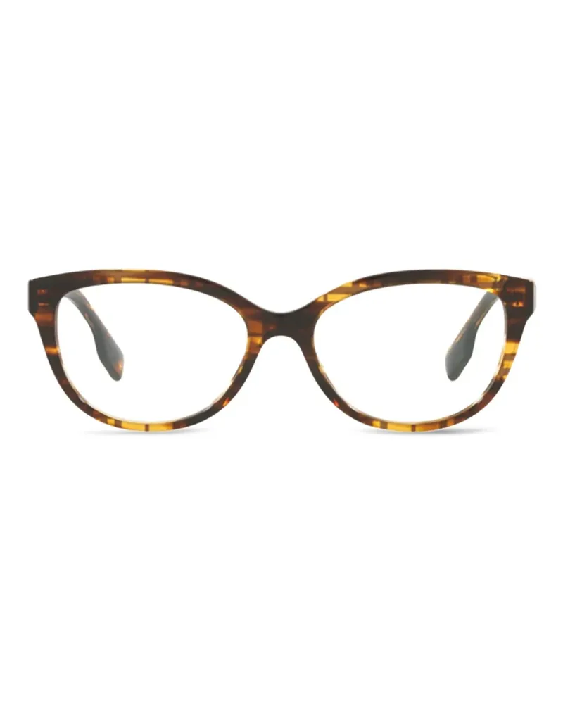Burberry Esme Brille mit Check - Braun Braun