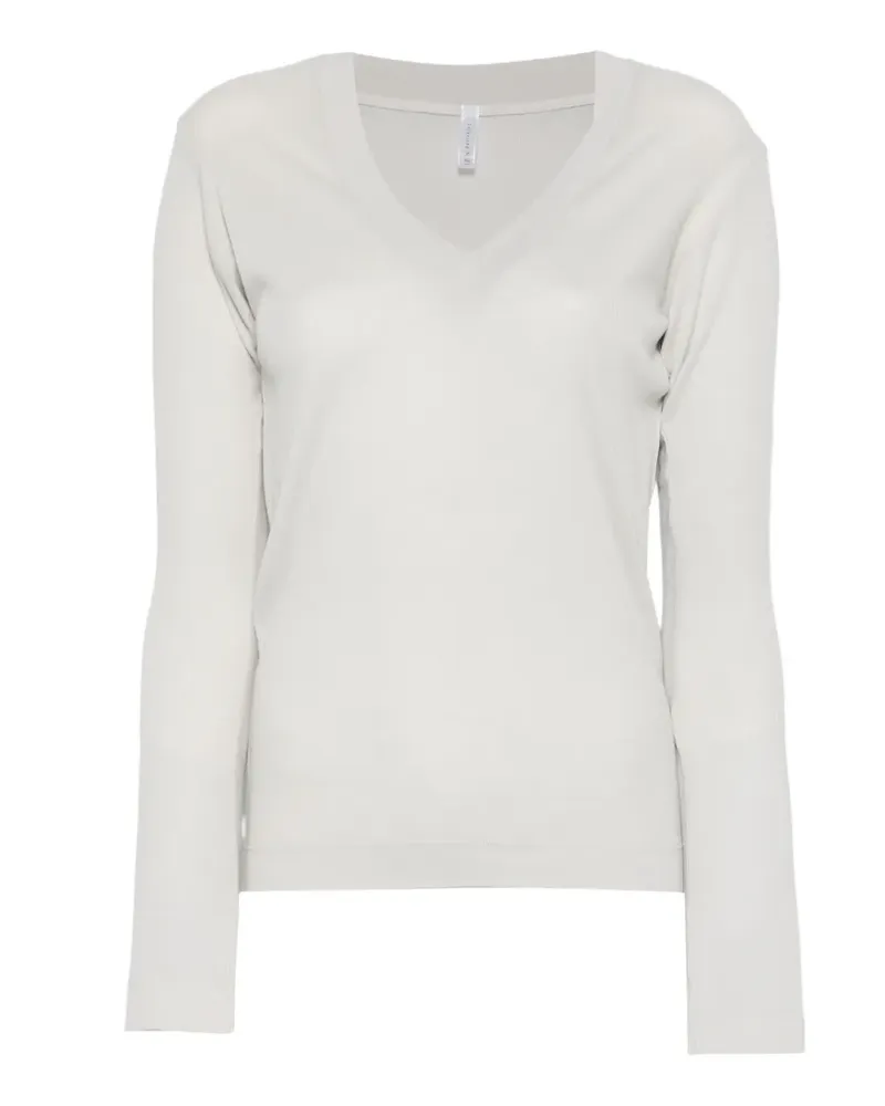 Daniele Fiesoli T-Shirt mit V-Ausschnitt - Grau Grau