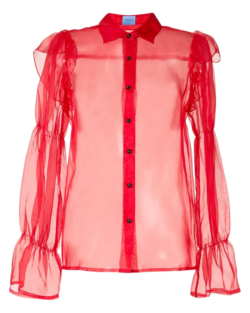macgraw Souffle' Bluse - Rot Rot