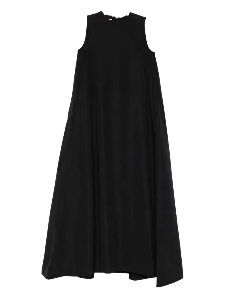 PLAN C Kleid mit rundem Ausschnitt - Schwarz Schwarz