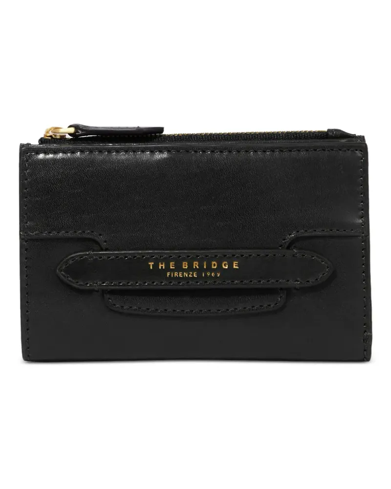 The Bridge logo-print leather wallet - Schwarz Schwarz
