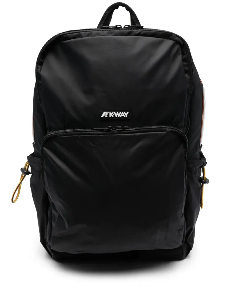 K-Way Gepolsterter Ripstop-Rucksack - Schwarz Schwarz