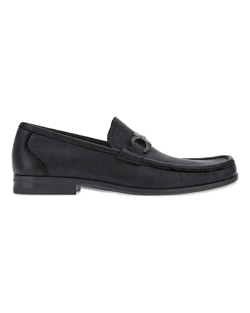 Ferragamo Gancini-detail loafers - Schwarz Schwarz