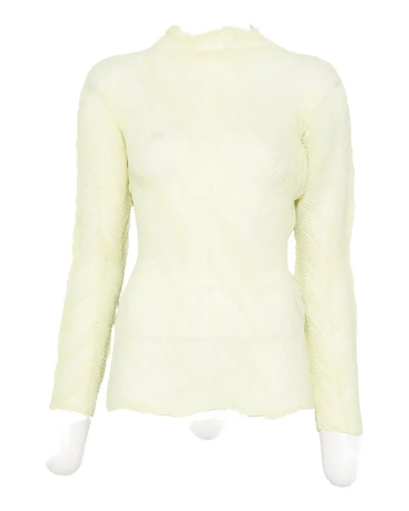 Issey Miyake Zigzag Pleats top - Nude Nude