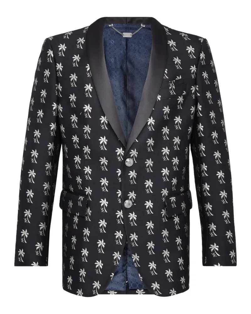 Billionaire Palms single-breasted blazer - Blau Blau