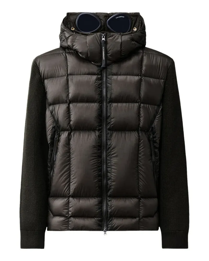 C.P. Company D.D. Shell Goggle Cardigan mit Reißverschluss - Schwarz Schwarz