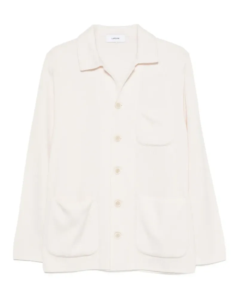 LARDINI Cardigan mit aufgesetzten Taschen - Nude Nude